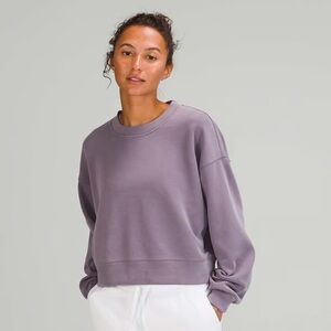 Lululemon Softstreme Perfectly Oversized Cropped Crew - Size 8